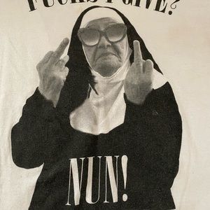 Spencer’s Tee shirt F’s I give - Nun Adult humor Shirt